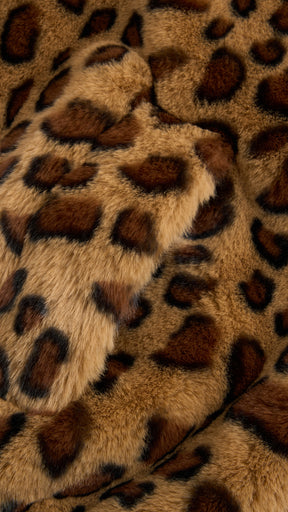 Giacca con cappuccio in peluche sintetica con zip e coulisse