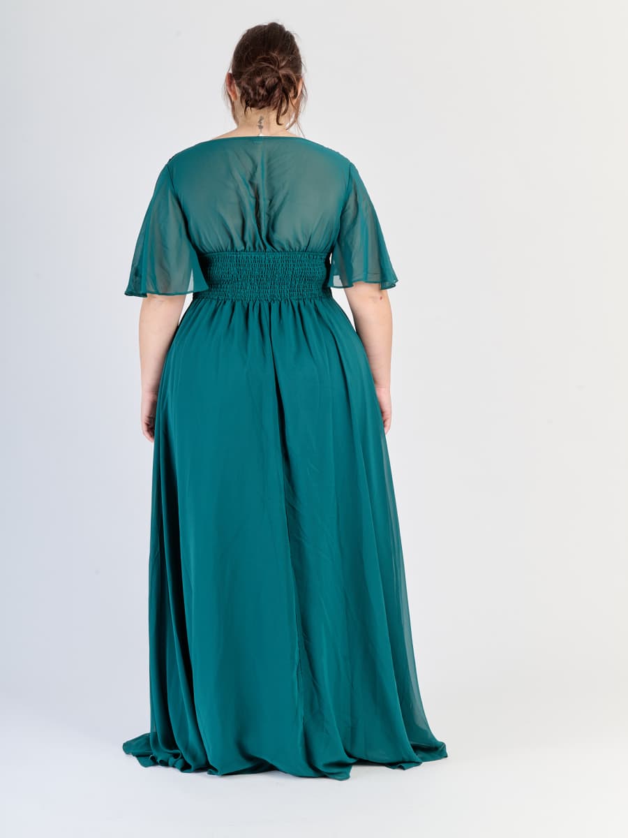 Lungo abito plus size Verde.S