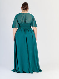 Lungo abito plus size Verde.S