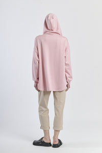 Outfit rosa: felpa cappuccio e pantaloni, affascinante, per uso quotidiano