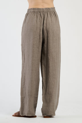 Pantaloni tabacco con coulisse, comfort e stile retrò