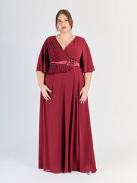 Vestito formale Bordo, design passionale, stile accattivante