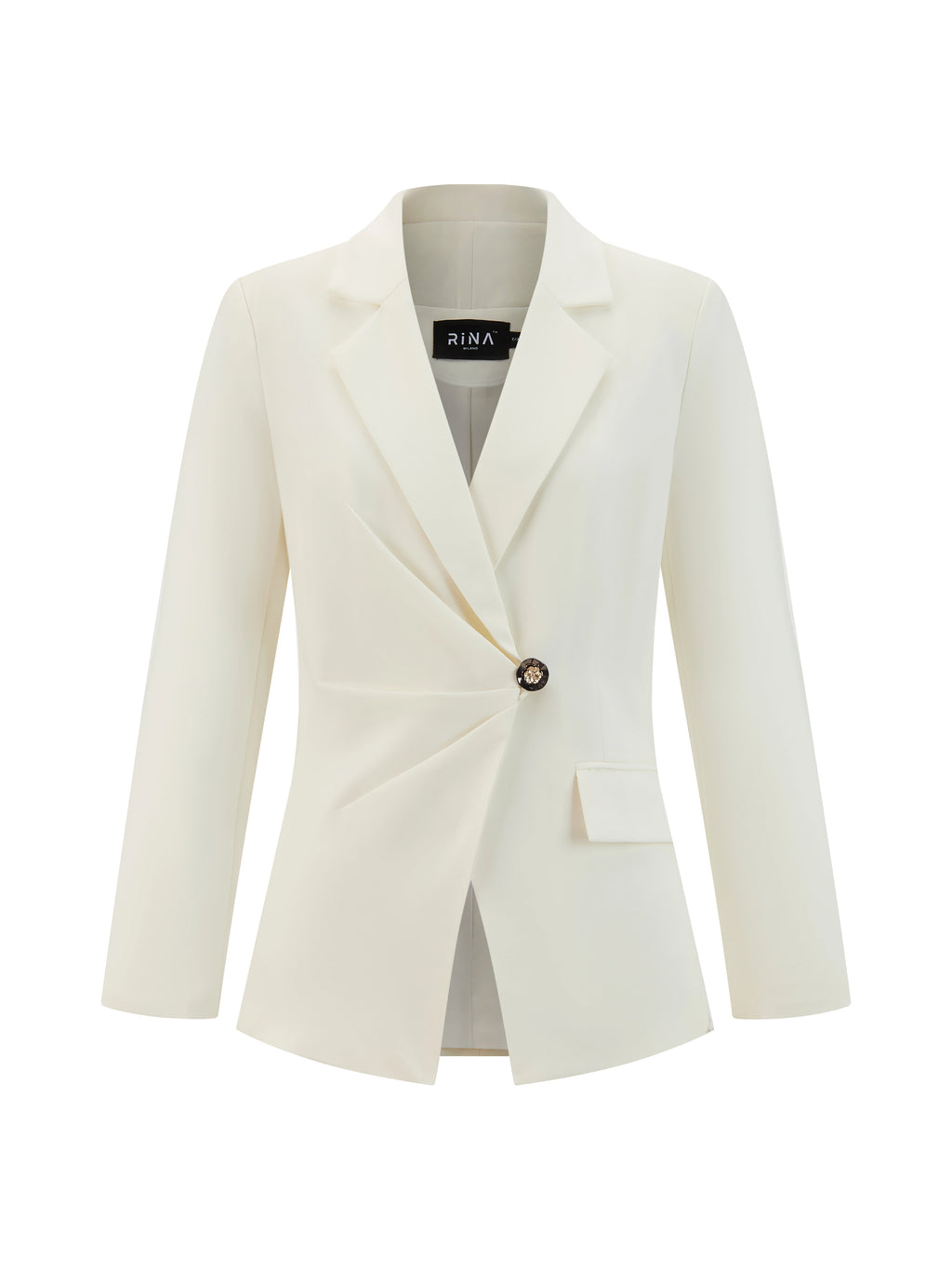 Set Blazer e Pantaloni Donna - Design con Pieghe Frontali per Stile Professionale