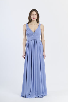 Abito da damigella ampio lungo CHIFFON Zoe