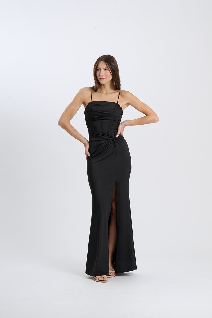 Abito Avirelle – Senza spalline drappeggiato con nodo