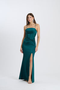 Abito Avirelle – Senza spalline drappeggiato con nodo