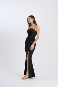 Abito Avirelle – Senza spalline drappeggiato con nodo