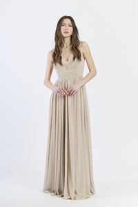 Abito da damigella ampio lungo CHIFFON Zoe