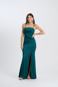 Abito Avirelle – Senza spalline drappeggiato con nodo