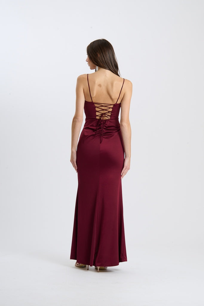 Abito Avirelle – Senza spalline drappeggiato con nodo