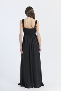 Abito da damigella ampio lungo CHIFFON Zoe