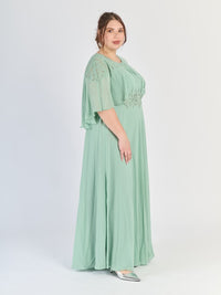 Vestito da sera plus size Salvia