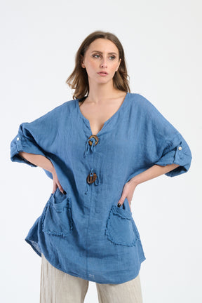 Outfit jeans in lino