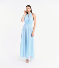 Abito lungo in tulle cut out Lucrezia