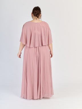 Abito formale plus size Rosa Antico