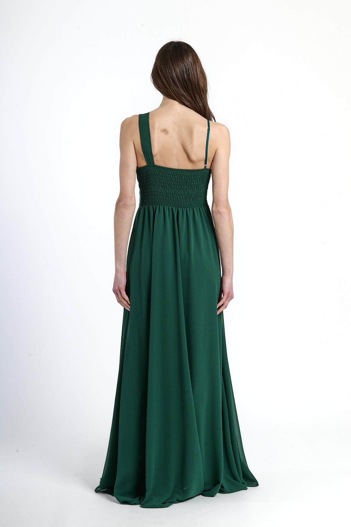 Long asymmetrical tulle dress Luna