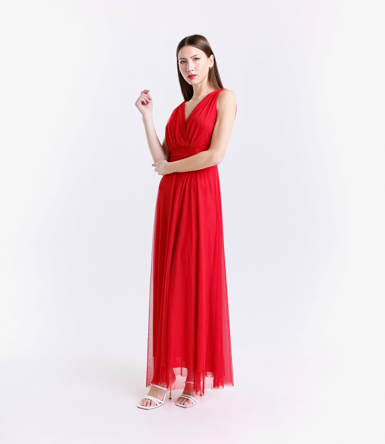 Robe rosso elegante confodera fluida e colore intenso