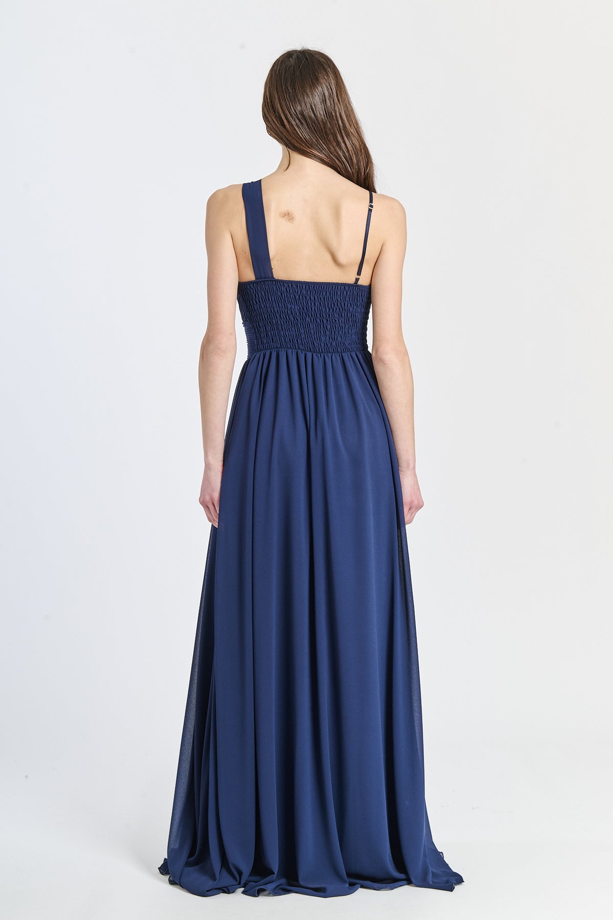 Long asymmetrical tulle dress Luna