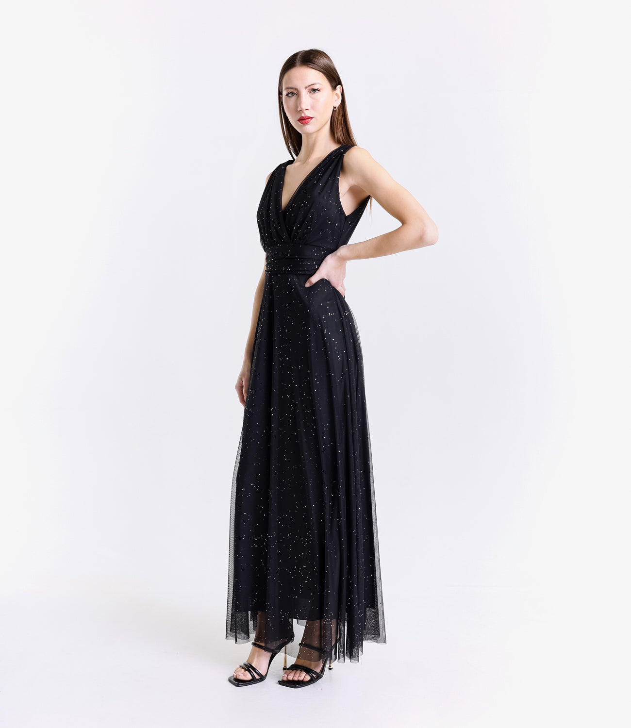 Abito da cerimonia nero - argento conspalline svitat