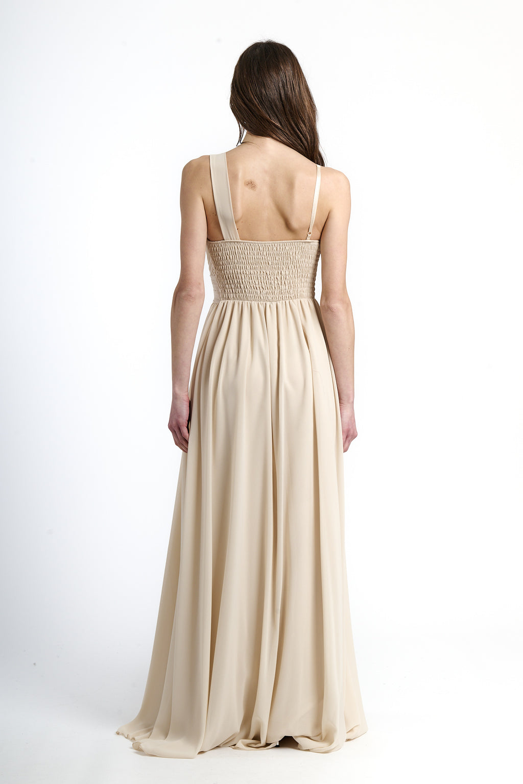 Long asymmetrical tulle dress Luna