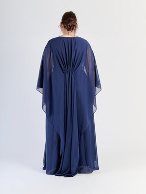 Vestito plus size Blu scuro, colore intenso, stile raffinato