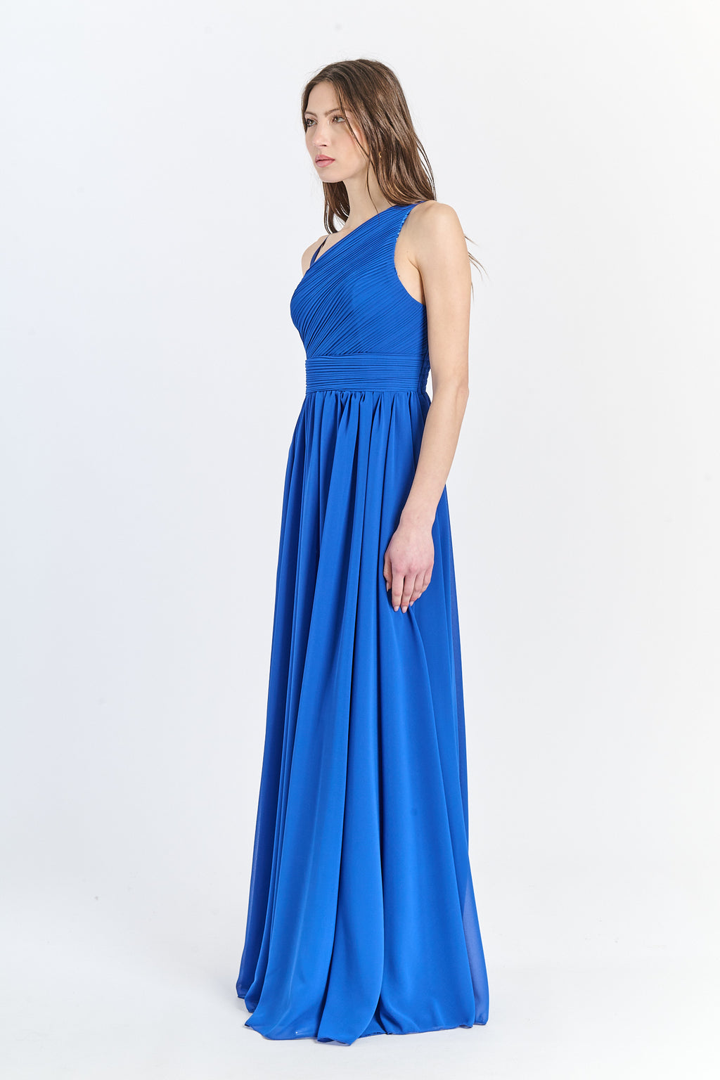Long asymmetrical tulle dress Luna