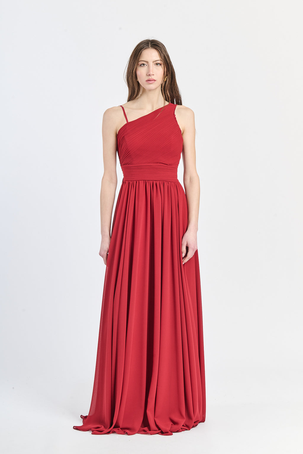 Long asymmetrical tulle dress Luna