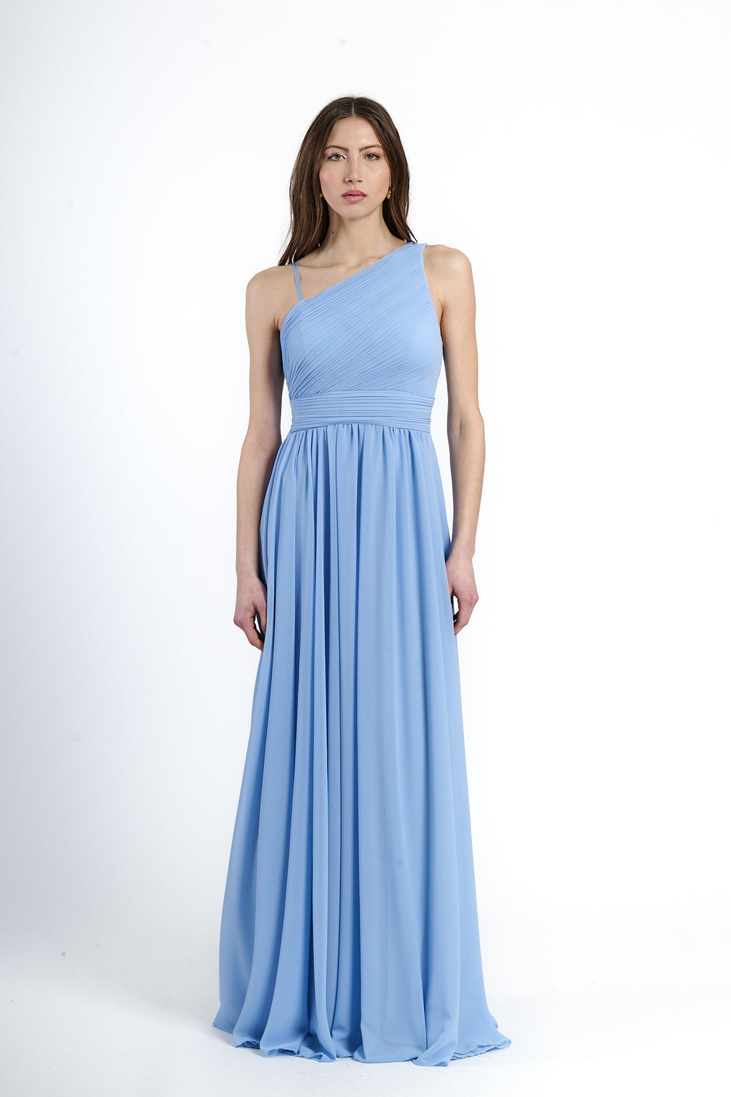 Long asymmetrical tulle dress Luna