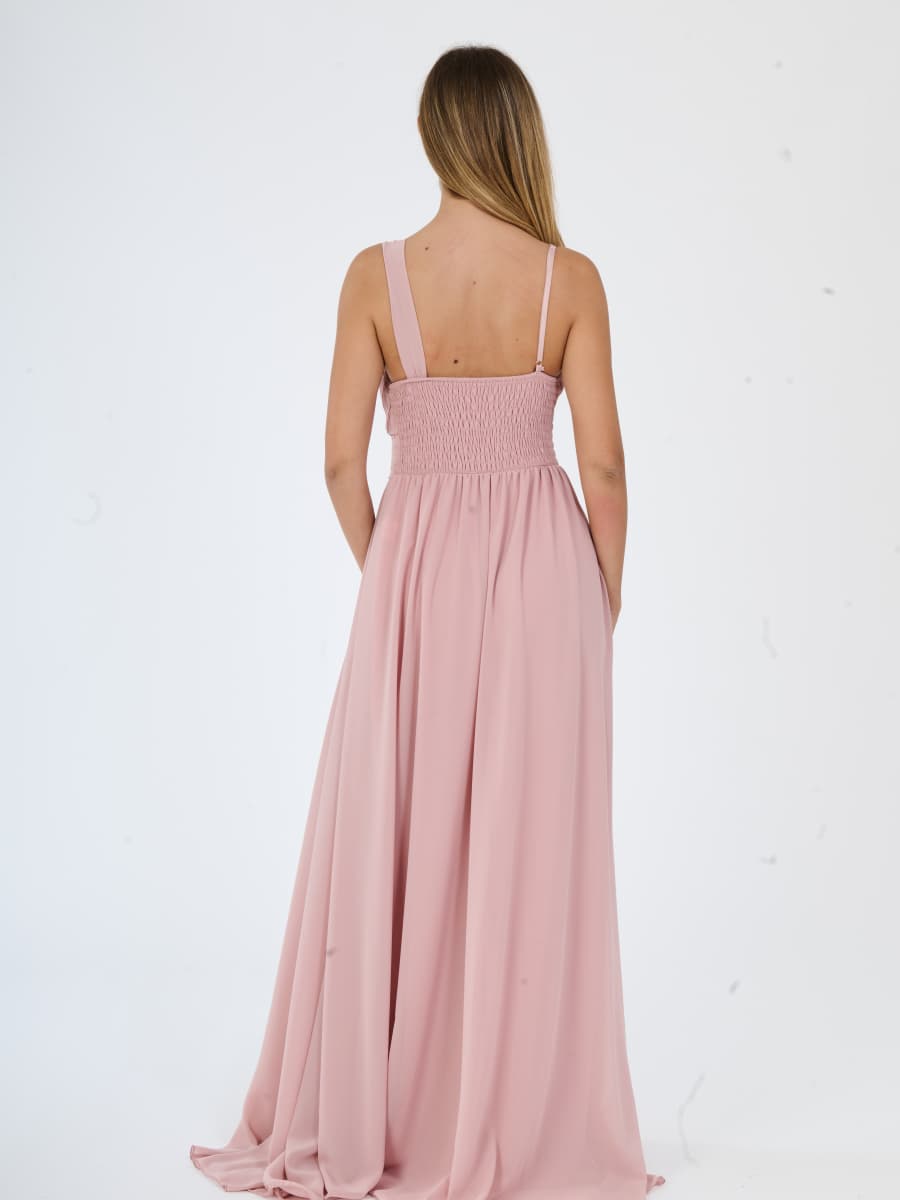 Long asymmetrical tulle dress Luna