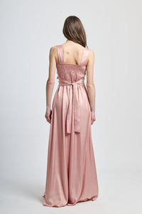 Abito da cerimonia rosa antico, perfetto per cerimonie e occasioni romantiche