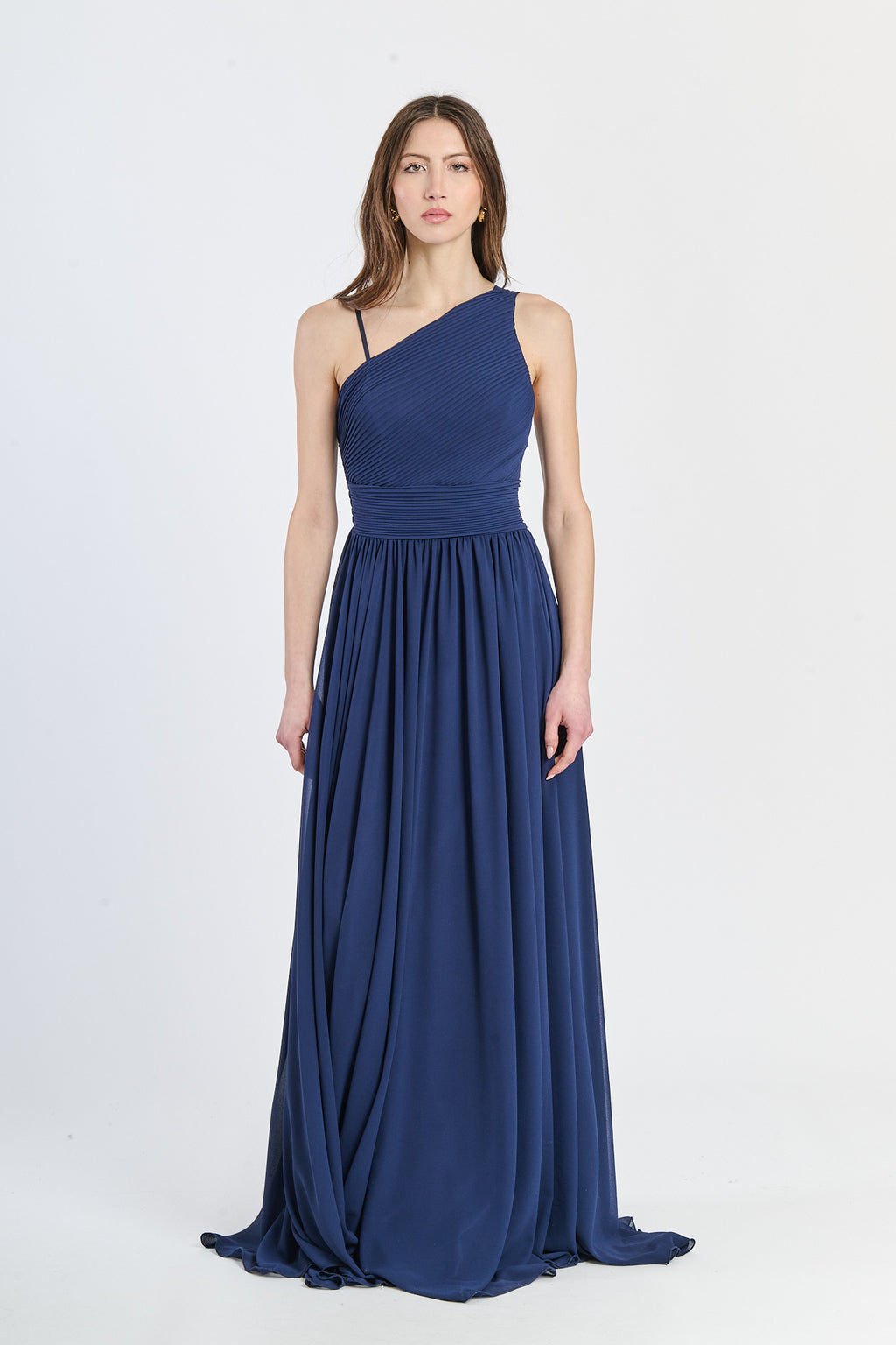 Long asymmetrical tulle dress Luna