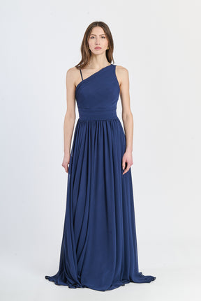 Abito lungo in tulle asimmetrico Luna