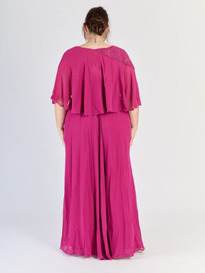 plus size Magneta, maniche ampie