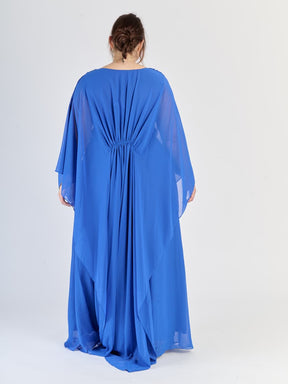Vestito plus size Bluette, colore rinfrescante, silhouette fluviale