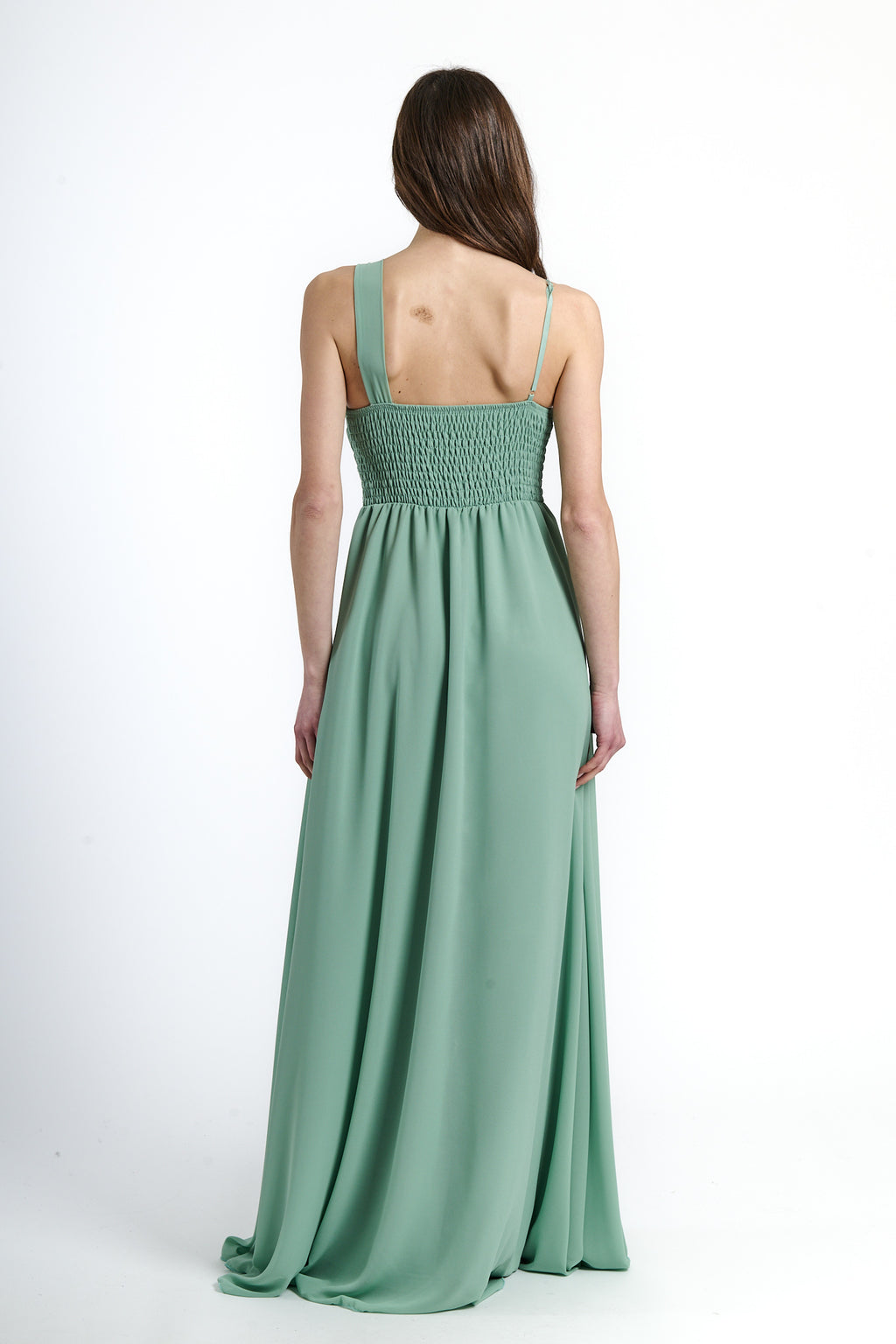 Long asymmetrical tulle dress Luna