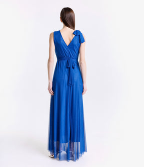 Abito bluette con fascia in vita, ideale per cerimonie