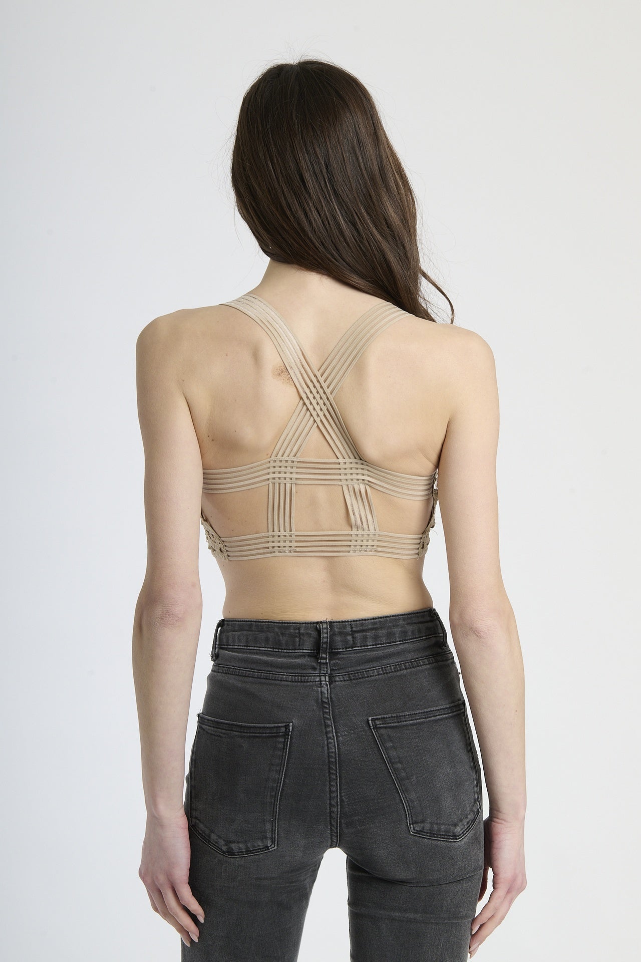 Canotta beige in uncinetto,stile casual e raffinato