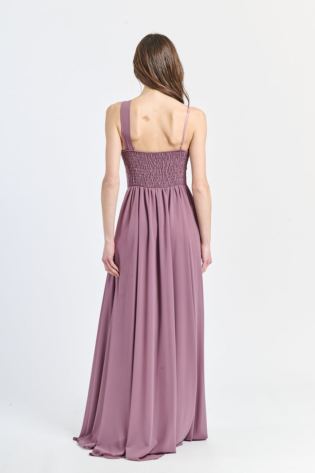 Long asymmetrical tulle dress Luna