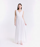 Abito da sposa bianco in tulle, puro e romantico per il grande giorno