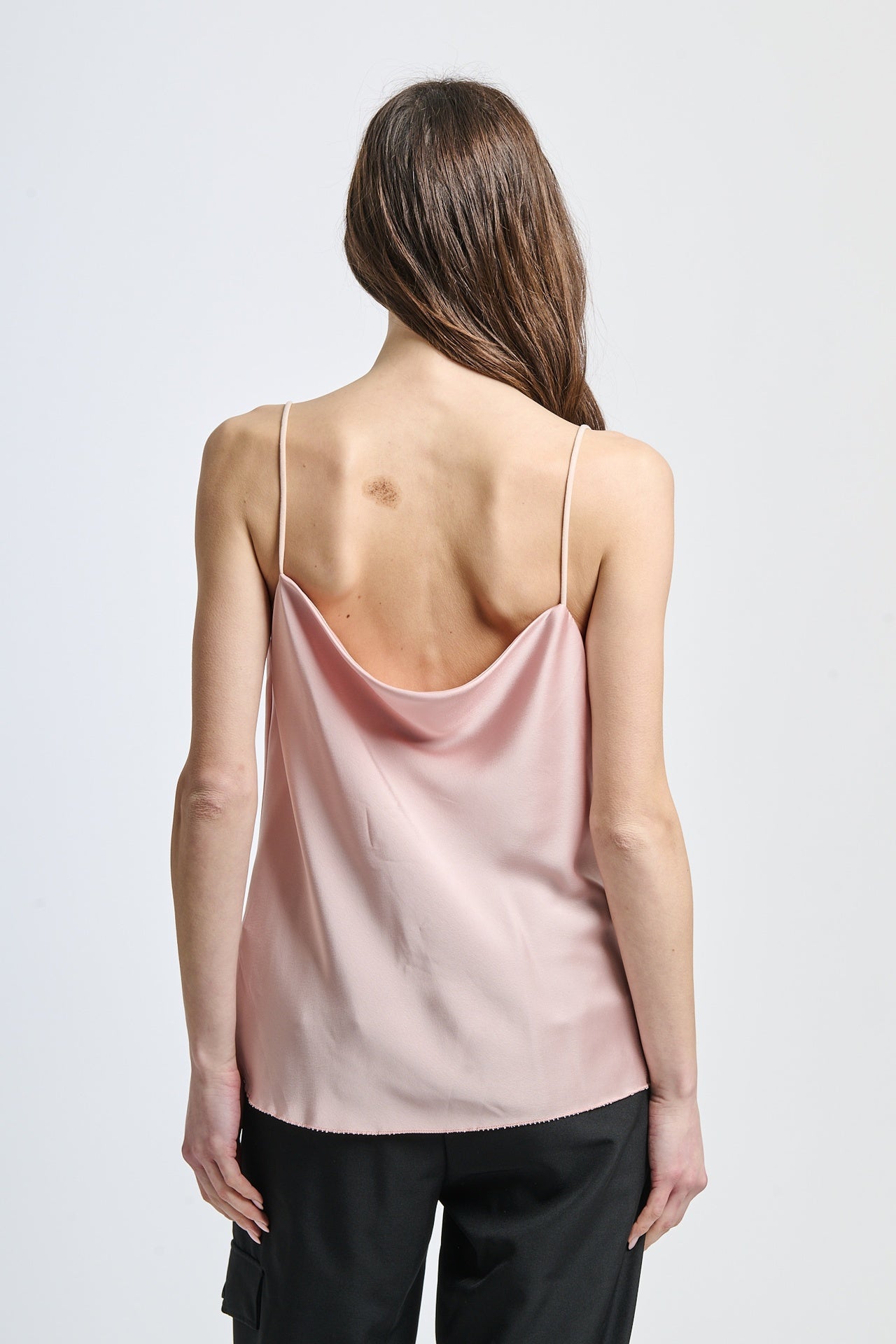 Canotta rosa antico minimalista concharme retro