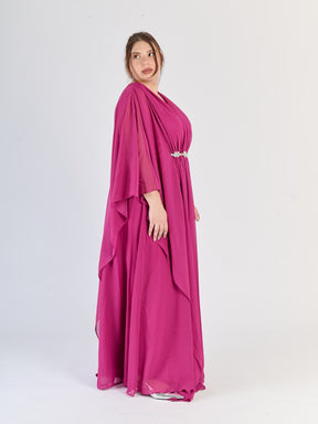 Abito plus size Magneta, gonna ampia, scollatura suggestiva