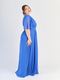 plus size Bluette, scollo a V e maniche a campana eleganti