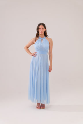 Abito lungo in tulle cut out Lucrezia